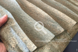 StoneslikeStones-Dünnschiefer ECOSTONE auf 3D-Paneel - 04061