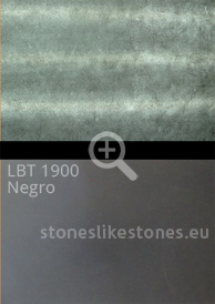 Transluzenter Dünnschiefer: Steinfurnier transluzent LBT 1900 Negro - 1,22 x 0,61 m, Sonderformate bitte erfragen