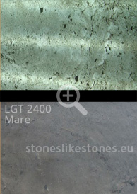 Transluzenter Dünnschiefer: Steinfurnier transluzent LGT 2400 Mare Sea Green - 1,22 x 0,61 m, Sonderformate bitte erfragen