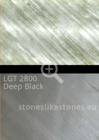Transluzenter Dünnschiefer: Steinfurnier transluzent LGT 2800 Deep Black - 1,22 x 0,61 m, Sonderformate bitte erfragen