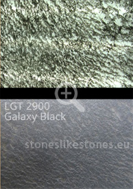 Transluzenter Dünnschiefer: Steinfurnier transluzent LGT 2900 Galaxy Black - 1,22 x 0,61 m, Sonderformate bitte erfragen
