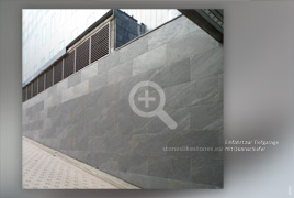 Fassadendesign mit Dünnschiefer, Tiefgarage - Abb. 99002 StoneslikeStones