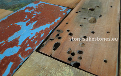 StoneslikeStones Mosaikholz Teak BALI Detail