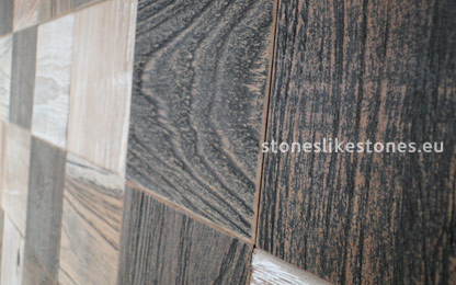StoneslikeStones Mosaikholz Teak SUMATRA Detail