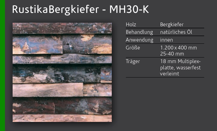 StoneslikeStones MosaikHolz RustikaBergkiefer - MH30-K