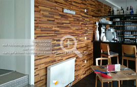 StoneslikeStones – MSD-Holzdesignpaneel PLYWOOD - Wand in der Gastronomie – 00241