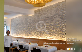 Restaurant mit MSD-Steinpaneel Lajas von StoneslikeStones - 00421