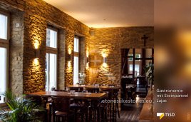 Restaurant mit MSD-Steinpaneel Lajas von StoneslikeStones - 20251