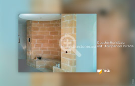 Gestaltung einer Dusche mit dem MSD-Kunststeinpaneel Picada von StoneslikeStones GmbH - 77002